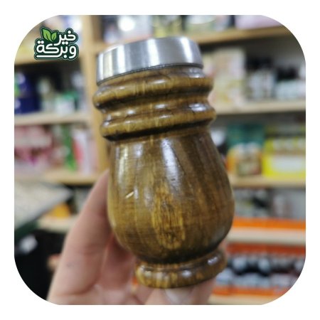 كاسة متة صنع يدوي سوري (خشبية مع قاعدة ستانلس ستيل)