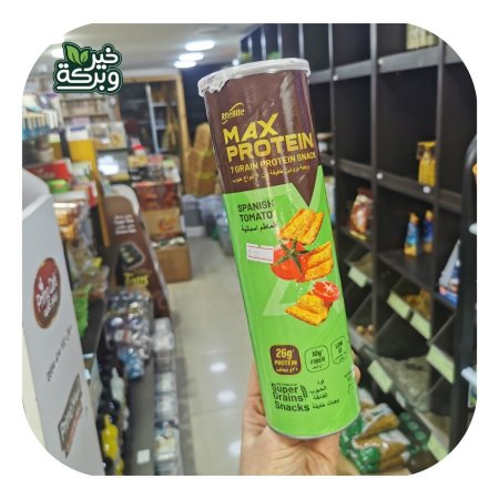 شيبس ماكس بنكهة الطماطم 26 غم بروتين غني بالألياف بدون زيت النخيل 150 غم