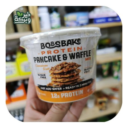 وافل و بان كيك بالقرفة بدون سكر بدون جلوتين 12 جرام بروتين (45 جرام)