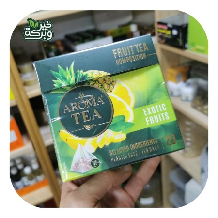 شاي فواكة عطري بنكهة الفاكهة الاستوائية (20 اصبع)