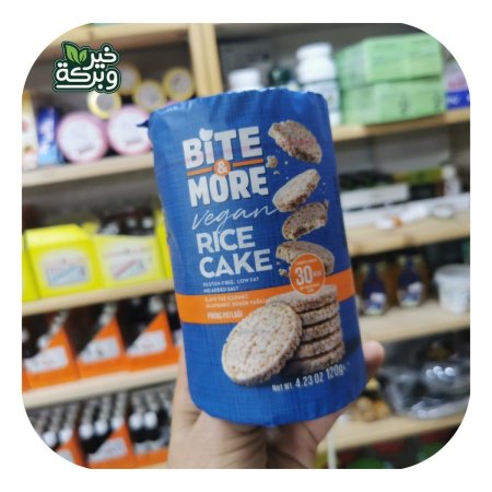 Bite&More كعكة الارز خالي من الجلوتين 120 جرام