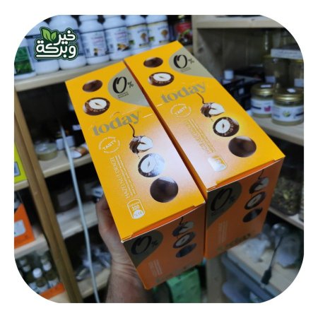 Today دراجيه بندق بالشوكولاتة بالحليب بدون سكر مضاف (كرتون يحتوي 6 علب)