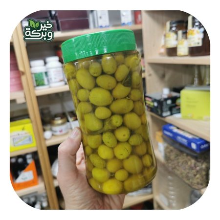 زيتون اخضر بلدي 1 كيلو