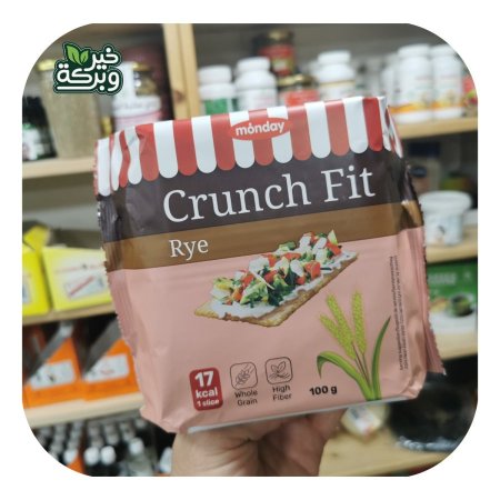 Crunch Fit خبز مقرمش دقيق جاودار الحبة الكاملة 100 جرام
