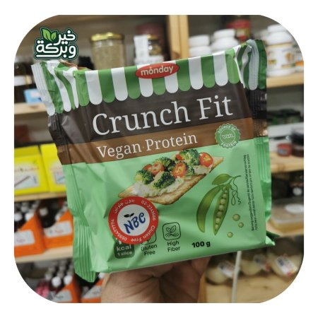 Crunch Fit خبز مقرمش بروتين البازيلاء والعدس بدون جلوتين 100 جرام
