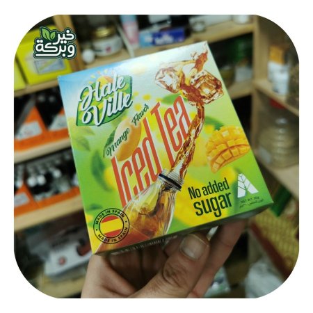شاي مثلج iced tea بنكهة المانجا بدون سكر مضاف (علبة 12 اصبع)