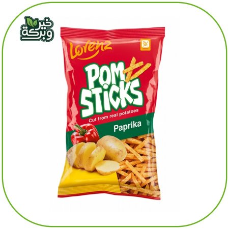 Lorenz شيبس بطاطا طبيعي اصابع مخبوز بنكهة البابريكا 85 جرام