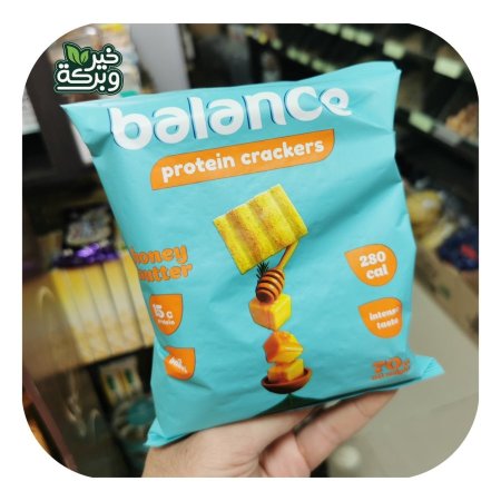 Balance -  كراكرز البروتين بنكهة الزبدة والعسل 15 جرام بروتين مخبوز بالفرن