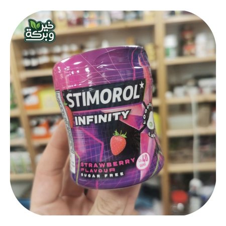 علكة Stimorol Infinity Strawberry بدون سكر مضاف
