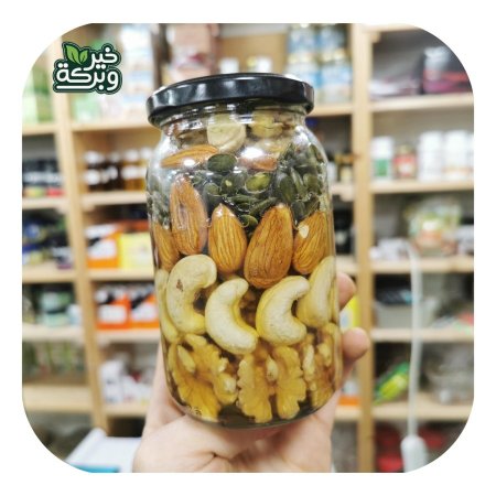 خلطة العسل الطبيعي مع المكسرات الجامبو 400 جرام