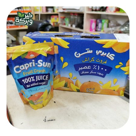 عصير مانجا capri-sun الطبيعي وبدون سكر مضاف (كرتون 10 حبات) 