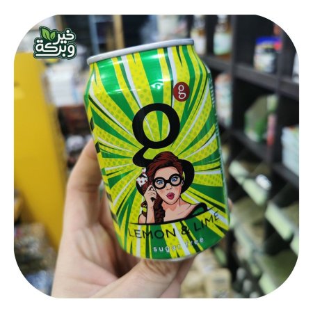 مشروب g الغازي بدون سكر مضاف - ليمون و لايم