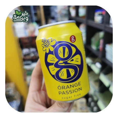 مشروب g الغازي بدون سكر مضاف - برتقال و مسفلورا