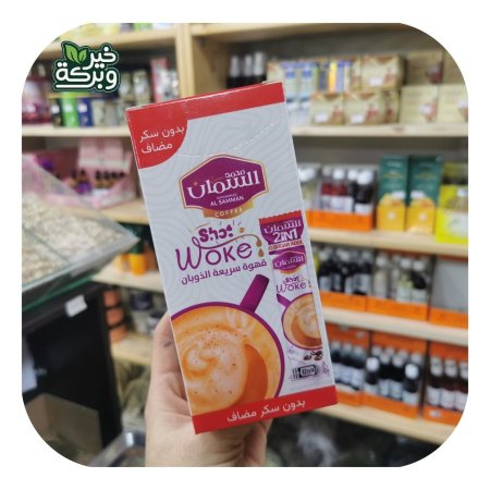 السمان بديل النسكافبه الصحي 2 في 1 سريعة الذوبان خالي من السكر المضاف - 10 اصابع