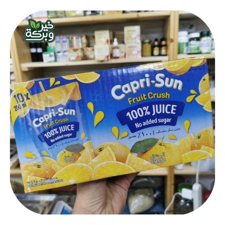 كابري سن عصير برتقال طبيعي بدون سكر مضاف (عدد 10)