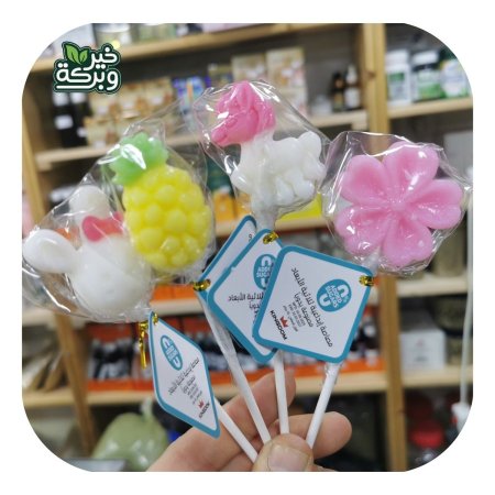 مصاص كينج دوم ثلاثي الابعاد بدون سكر بصناعة يدوية 10غم (عدد 4)